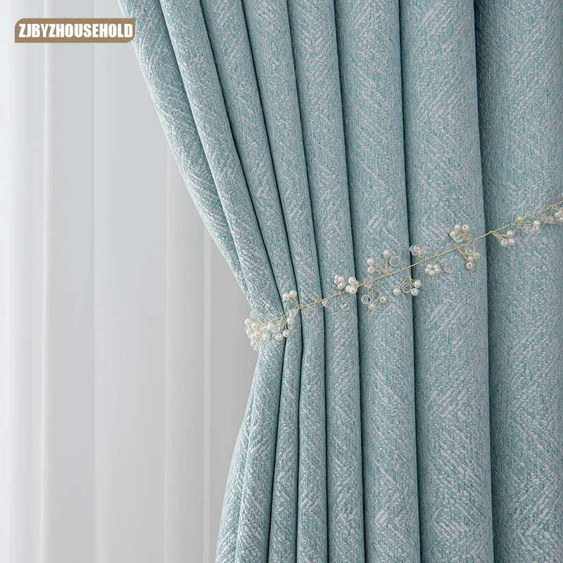 Cortinas de lujo para sala de estar, visillo moderno y minimalista con acabado de ventana y puerta para dormitorio, cortinas de sombreado alto para Villa, novedad de 2022 - 100 cosas bonitas para la casa