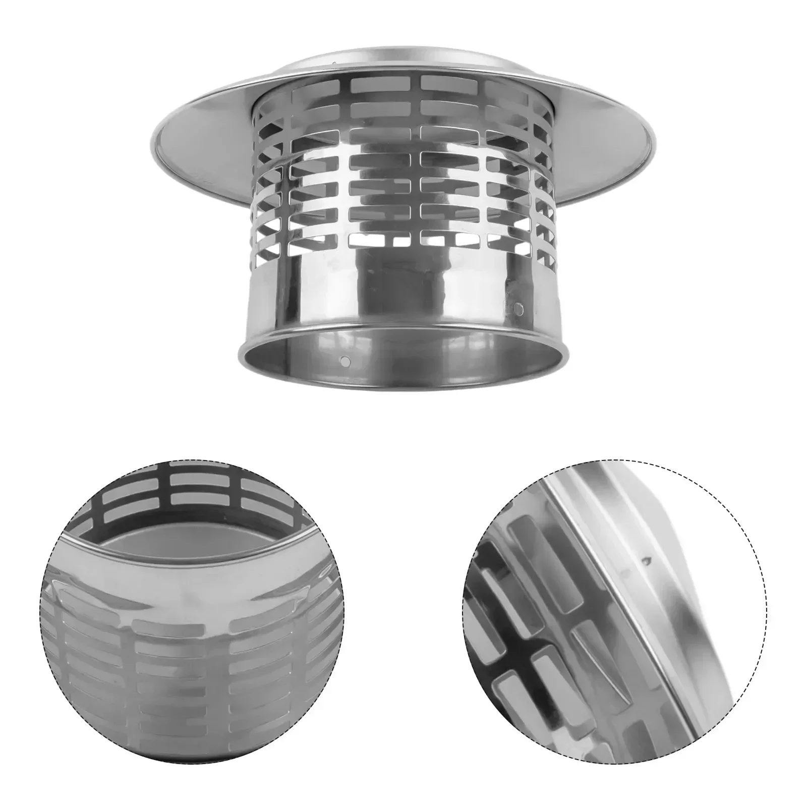 Air Extraction Hood For Ventilation Ducts Outlet Roof Pipe Chimney Cap Exhaust Hood Exterior Wall Fresh Air Durable