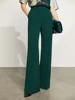 AMII Minimalism Pants For Women 2024 Spring New Wide Leg Pants High Waist Office Loose Blazer Chiffon Casual Trousers 12342271 4