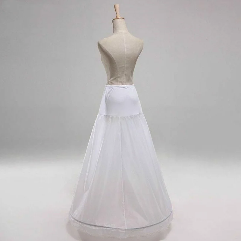 A Line 1 Hoop Petticoat for Bridal Wedding Dress Crinoline Slip Underskirt for Women Dress Adjust Waist wedding underskirt wedding petticoat petticoat underskirt petticoat skirt