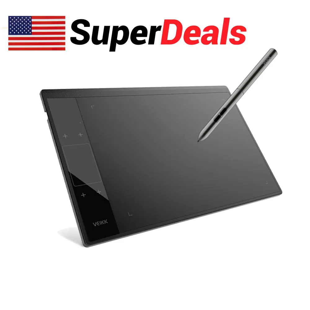 Veikk A30 Graphics Drawing Tablet Digital Drawing Pad 10x6inch Tablet