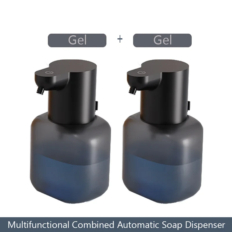 2PCS Automatic Soap Dispenser For Shampoo & Body Wash 4-Speed Adjustable Touchless Sensor Foaming Dispenser For Bathroom