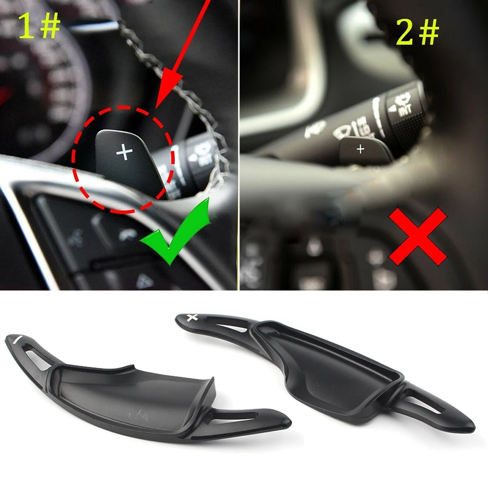 

Aluminum Black Car Steering Wheel Shift Paddle Extension Shifter Gear For Chevrolet Camaro 2016 2017 2018