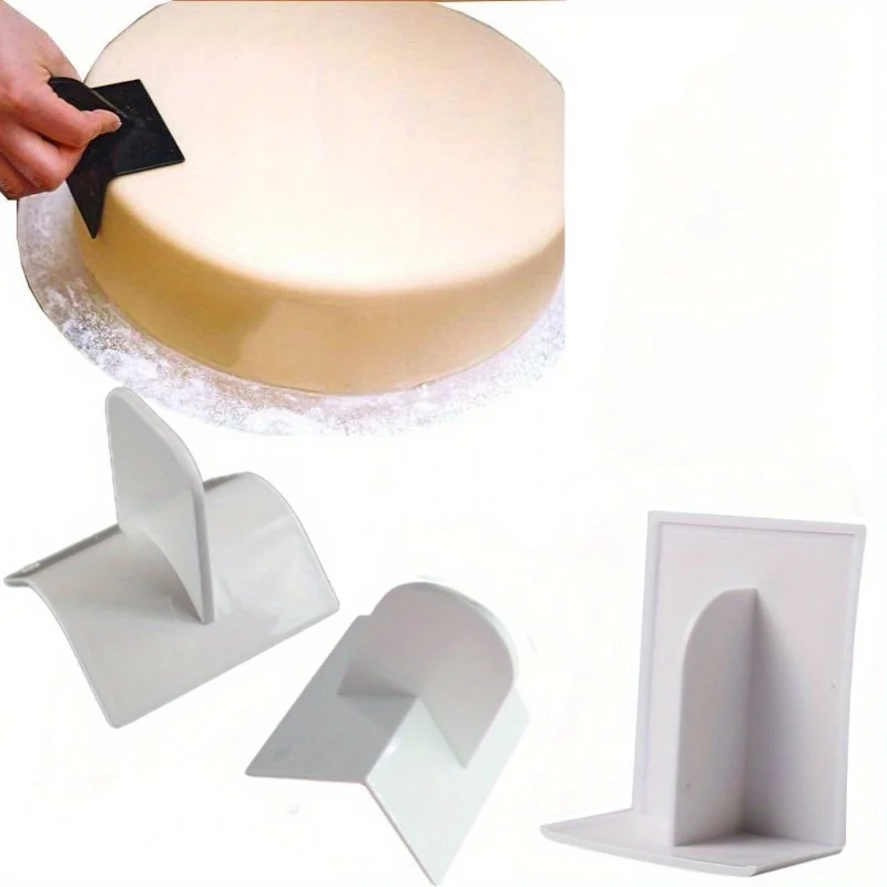 1pc, Fondant Cake Corner Trowel, Cake Surface Polishing Molds, for Cake Decoration Sugarcraft Scraper Paddle Tool, Baking Tools