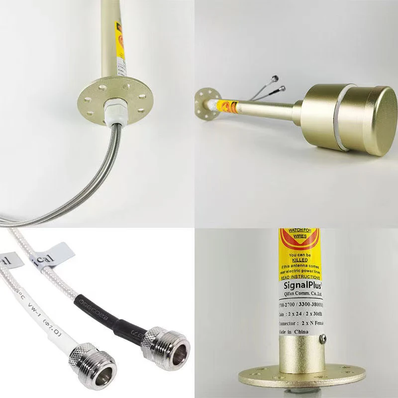 5G 4G antenna feed dual band 1710-2700mhz 3300-3800mhz 24/30dbi feedhorn long range mimo dish grid for 5G STC ZAIN Mobily