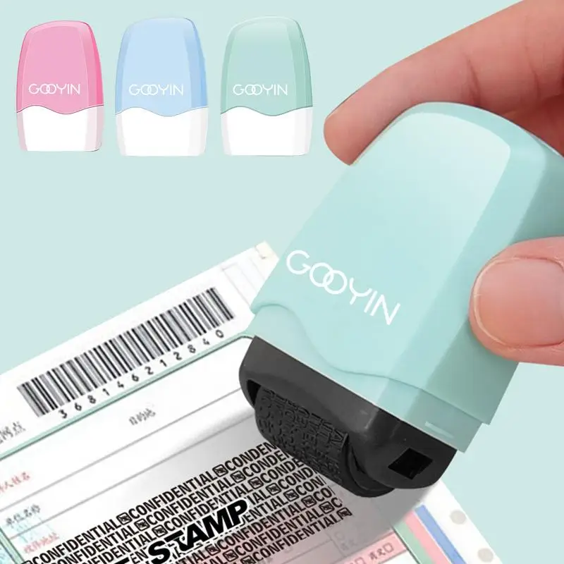 

confidential stamp Data Protection Roller Stamp Privacy Code Confidential Data Theft Security Seal Applicator Security Stamp