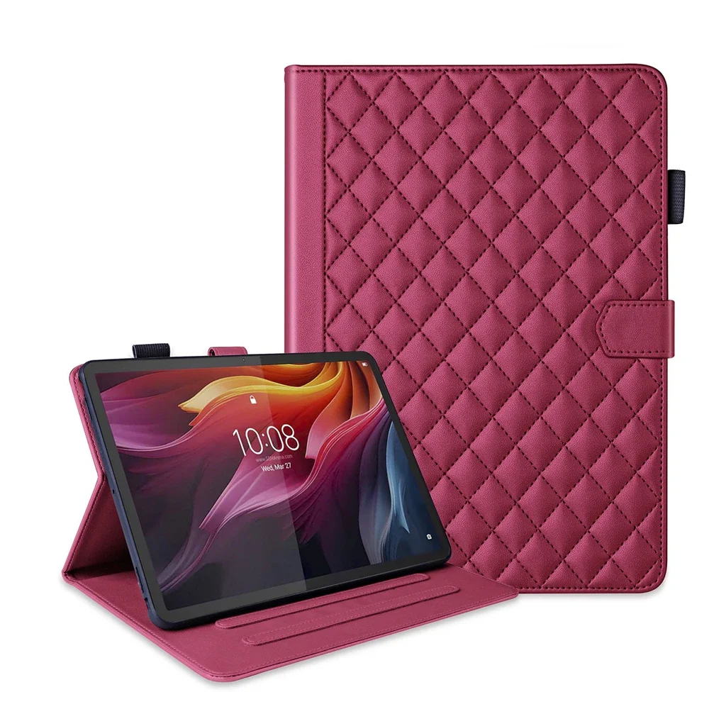 Elegant PU Leather Wallet Tablet Cover - Fashionable Protective Case in Chic Design