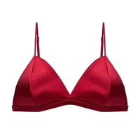 Soutien-gorge de Style français pour femmes, poitrine enveloppée, sangle d'épaule réglable, boucle unique, haut tubulaire Sexy en Satin, sous-vêtements, Lingerie 6