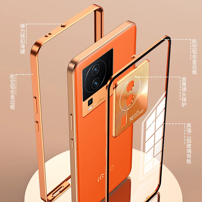 AluminiumAlloyMetalFrameBumperforVIVOIQOONeo7Neo7SECase