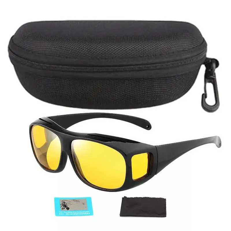 Cycling Polarized Night Vision Goggles Anti-glare Night Driving Glasse Eyewear Sport With Storage Box For Cycling Equipment
