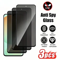 3-Pack Privacy Tempered Glass Screen Protectors for Anti Peeping (Galaxy A15)