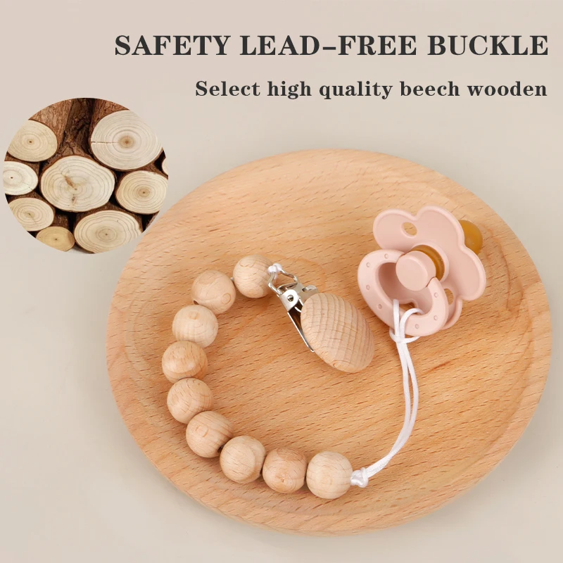 New Design Baby Silicone Pacifier Holder Pacifier Chain Clip Baby Nursing Cavity Toy Silicone Pacifier Baby Accessories 2
