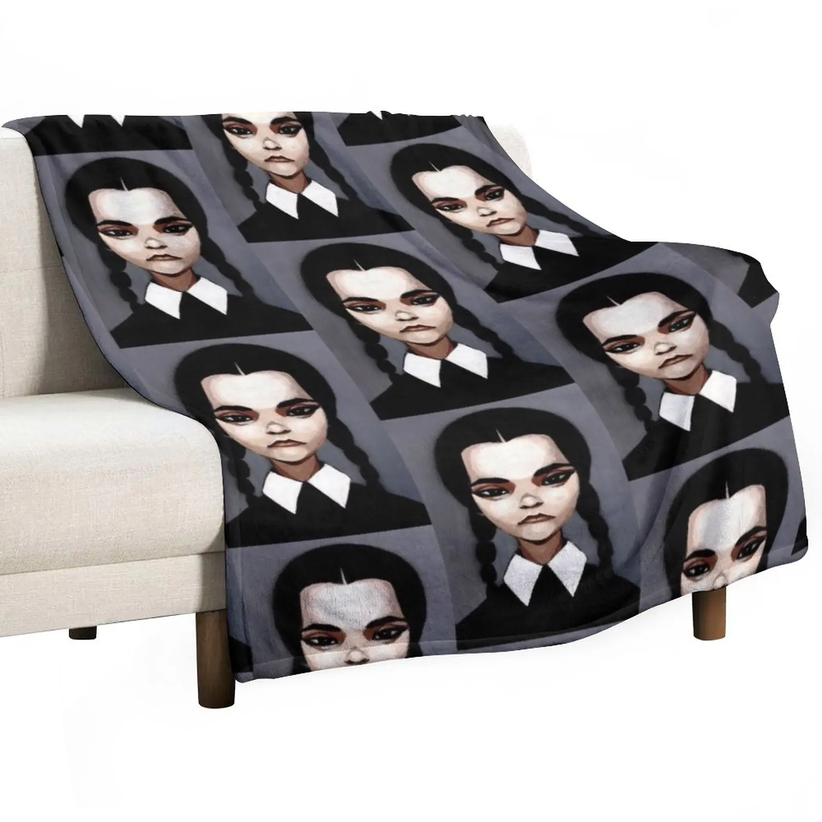

Wednesday Addams Throw Blanket Winter bed blankets Shaggy Blanket Blankets Sofas Of Decoration Cute Blanket