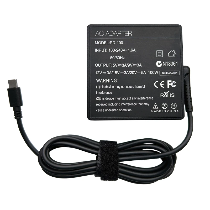 20V5A100WUniversalUSBTypeCLaptopMobilePhonePowerAdapter