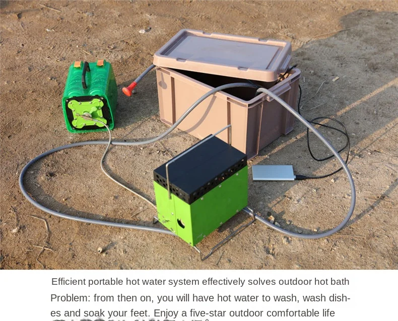 Outdoor Camping Shower Portable Hot Water System Car Bathing Machine  Outdoor Bath Water Heater - AliExpress