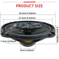 1 Pair 6x9 Inch (2X650W) 1300W Coaxial Speakers 5 Way Full Range Car High Fidelity Truck Car Door Audio Stereo Subwoofer Speaker - Image 6