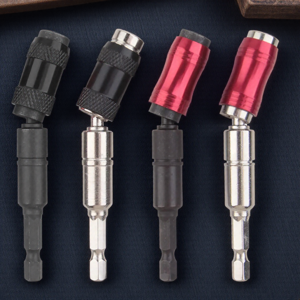 Pivoting Magnetic Screwdriver Bit 1/4 Inch Hex Quick Release Holder Drive Guide Drill Bit Extension Tool 1PC