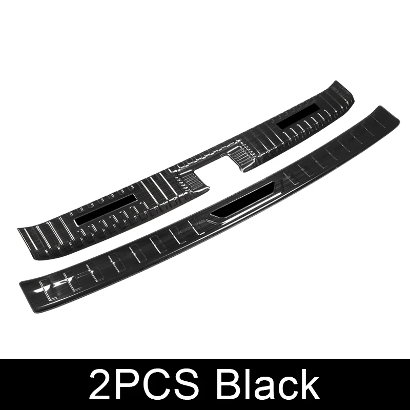 Placa de pie para parachoques trasero de coche de acero inoxidable, protector de umbral de puerta de maletero, cubierta de pedales para Toyota Highlander XU70 Kluger 2020-2023