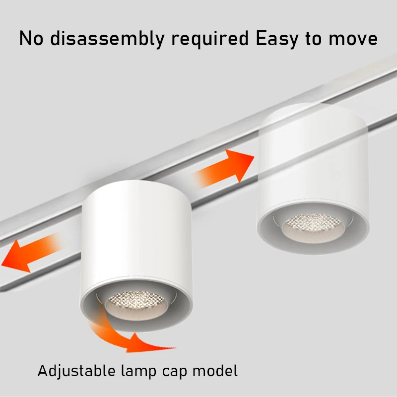 Surface Mount 6MM Ultra Thin Magnetic Track Light White Black Modern Linear Spotlight for Living Room Home Magnet Track Lamps 4