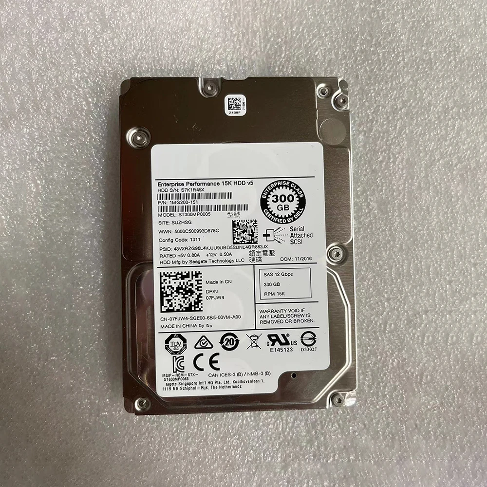 ST300MP0005  ϵ ũ 07FJW4 7FJW4 300G 15K SAS 2.5 ġ 12Gb, ϵ ̺