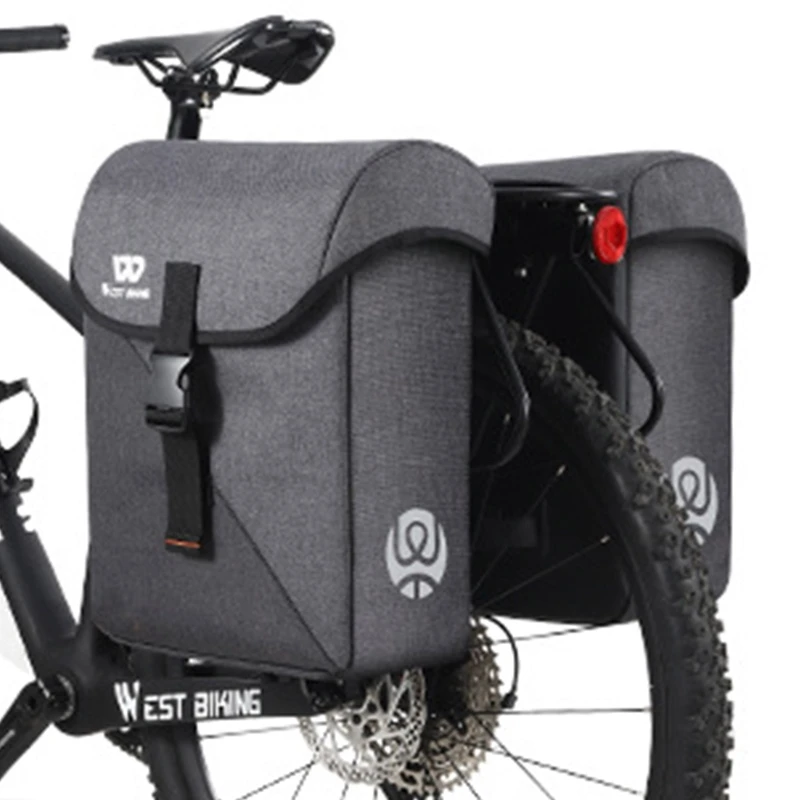 Bike Bag Bicycle Panniers Rear Rack Bag, 35l Large Water Resistant