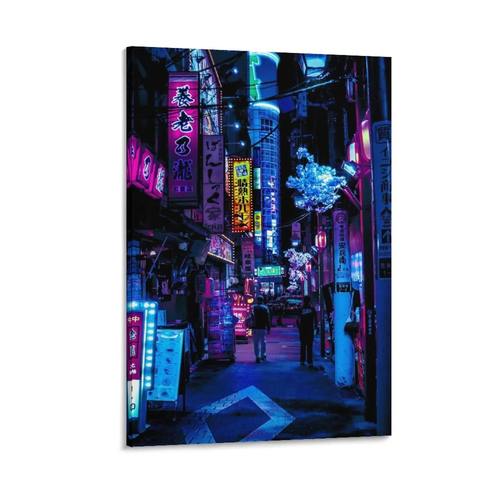 

Blue Tokyo Alleys Canvas Painting anime decoration wall art