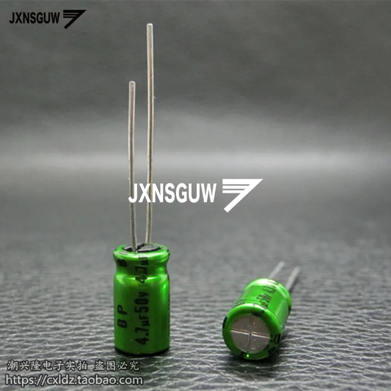 10PCS NICHICON MUSE BP 50V4.7UF 6.3X11MM Green Non Polar 4.7uF 50v Audio Electrolytic Capacitor ES 4.7uF/50v MUSE-BP