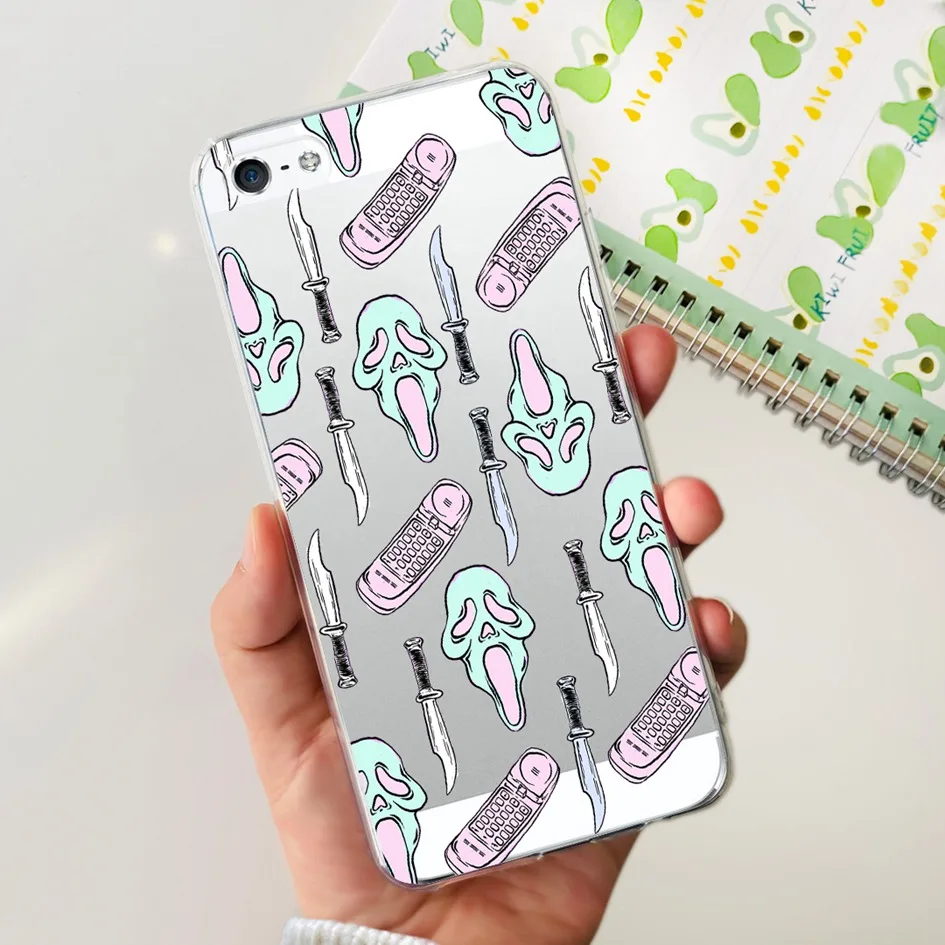 Cute Astronaut Clear Silicone Shockproof Phone Case