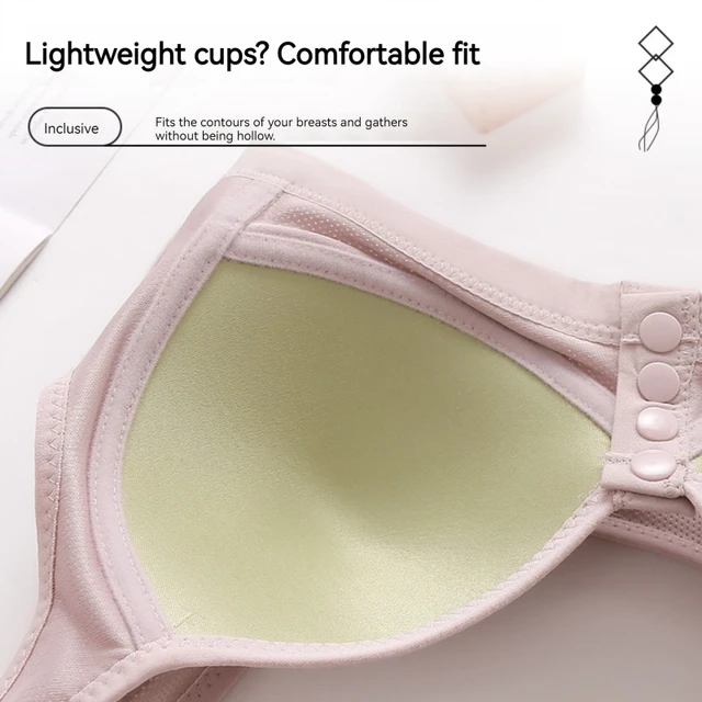 Large size without steel ring breastfeeding mom push up beautiful back underwear thin section breathable adjustable ladies bra - Image 2