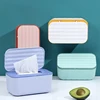Seat Type/Wall Mounted Dual-purpose Tissue Box Wet Wipes Dispenser With Dust Lid Napkin Paper Case Box Home Car Napkin Holder 1