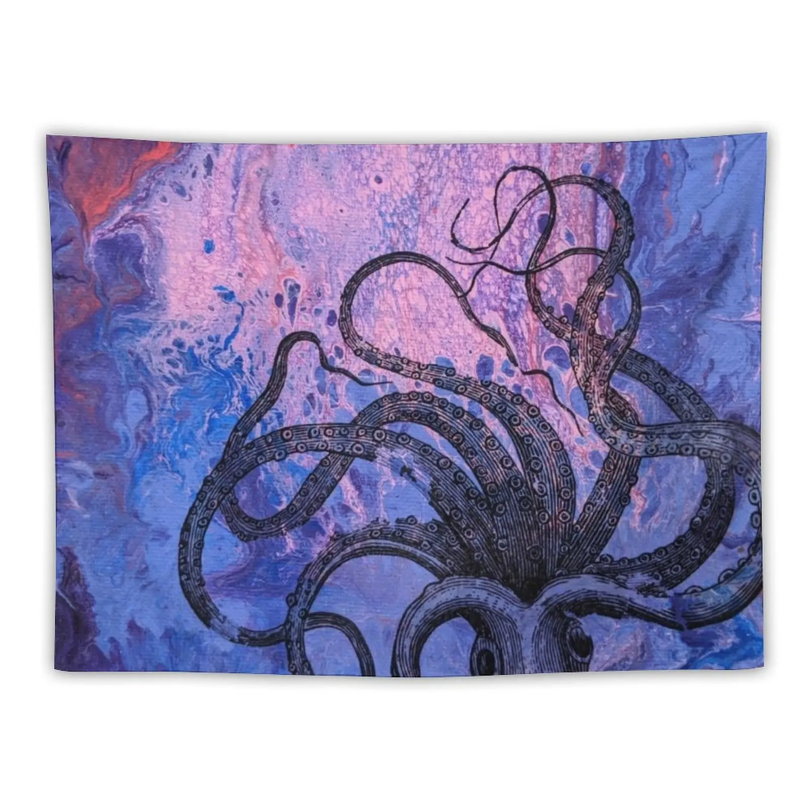 

Deep Blue Sea Octopus Tapestry Decoration Home Bedroom Decor Tapestry
