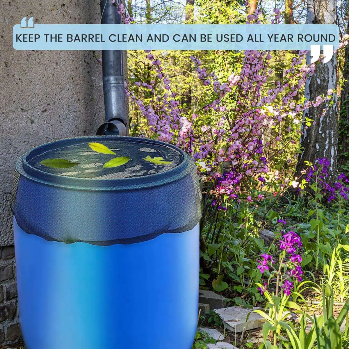 Mesh Cover for Rain Barrels,Rainwater Collector Tank Net Cover,Rain