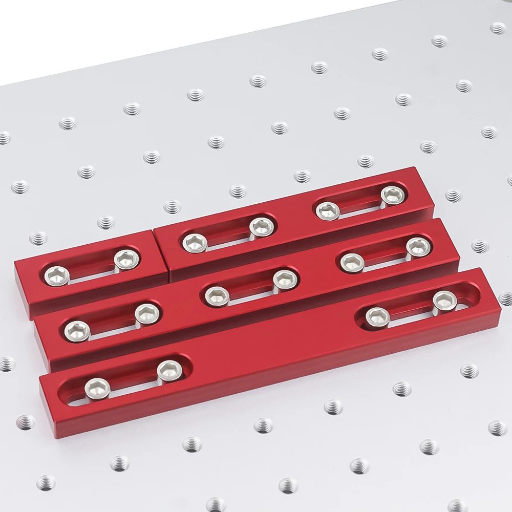 Aluminum Positioning Strip Tool CNC Baseboard Table Fixture Tool for Fiber Laser Marking Engraving Machine CNC Part 2Pcs/Set cnc positioning strip