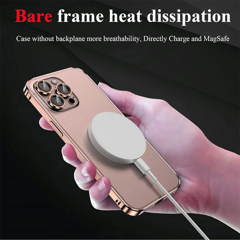 Sleek Desert Gold Aluminum Bumper Case - Ultra-Thin Alloy Frame Accessory