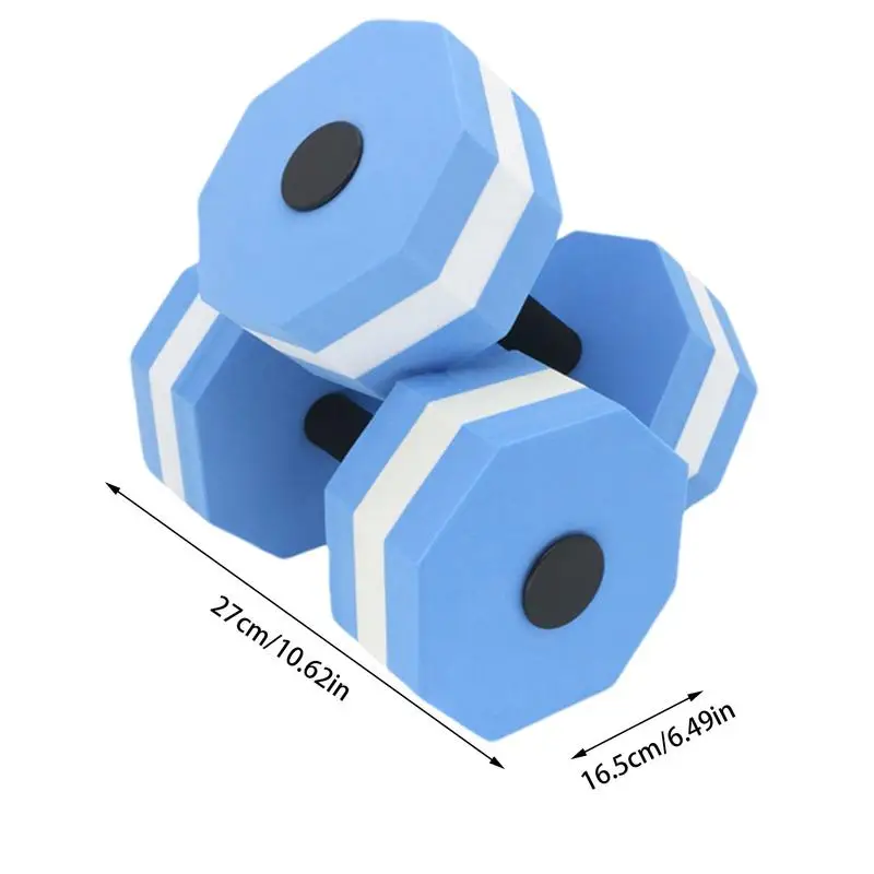 Water Aerobic Weights 1 Pair High-Density EVA-Foam Dumbbell Set For Aqua Fitness Pool Weights Set For Sports Aqua Fitness