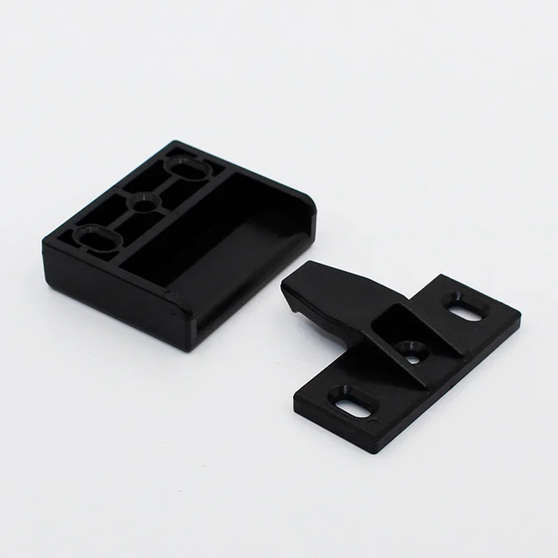 Plastic Corner Brace Furniture Hasp Latches Connector Hinge Locks Buckle Fastener Connection Wardrobe Snap Support Fitting 4pcs