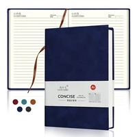 Кожаный чехол для блокнота A5 в стиле ретро, утолщенный деловой мягкий блокнот из искусственной овчины, деловой офис, школьные канцелярские принадлежности