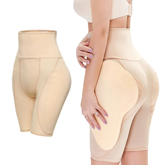 Booty Lifting Shapewear for Women Butt Padding Shapewear Waist Trainer for  Women Plus Size Underwear Seamless Fake Padded Briefs,Nude-S