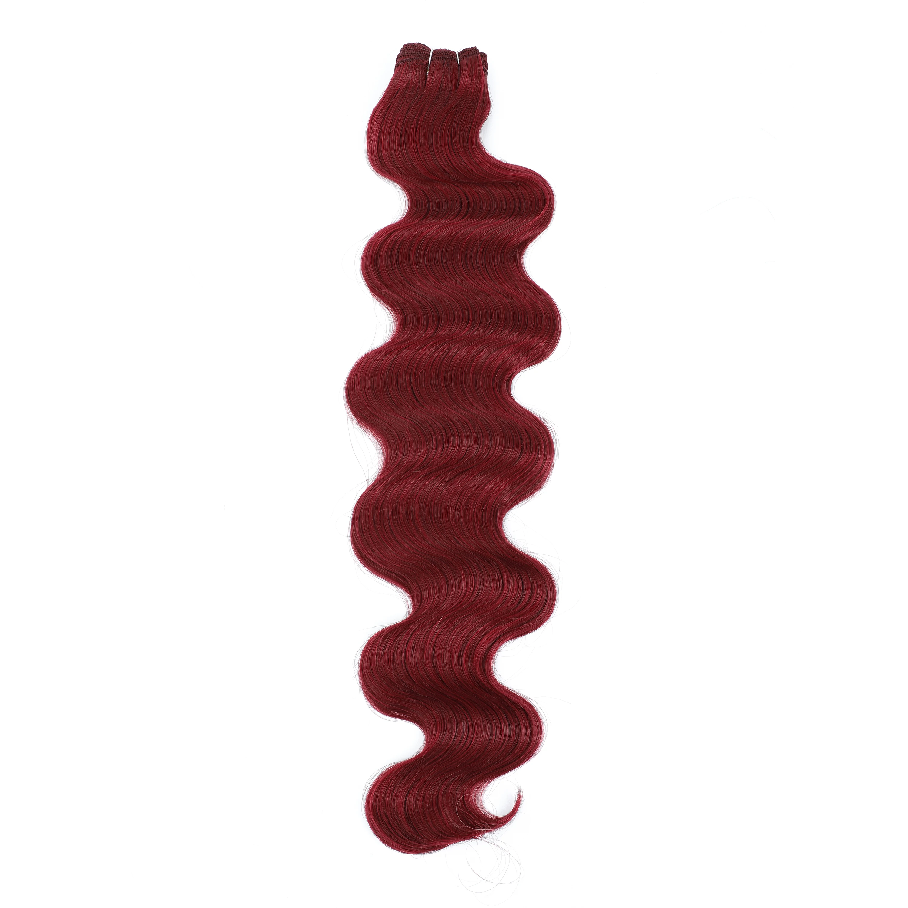 30Inches 200 Grams Long Synthetic Hair Weave Ombre 27/ 613 Blond Brown Hair Extensions Body Wave Ponytail Bundles Magicae