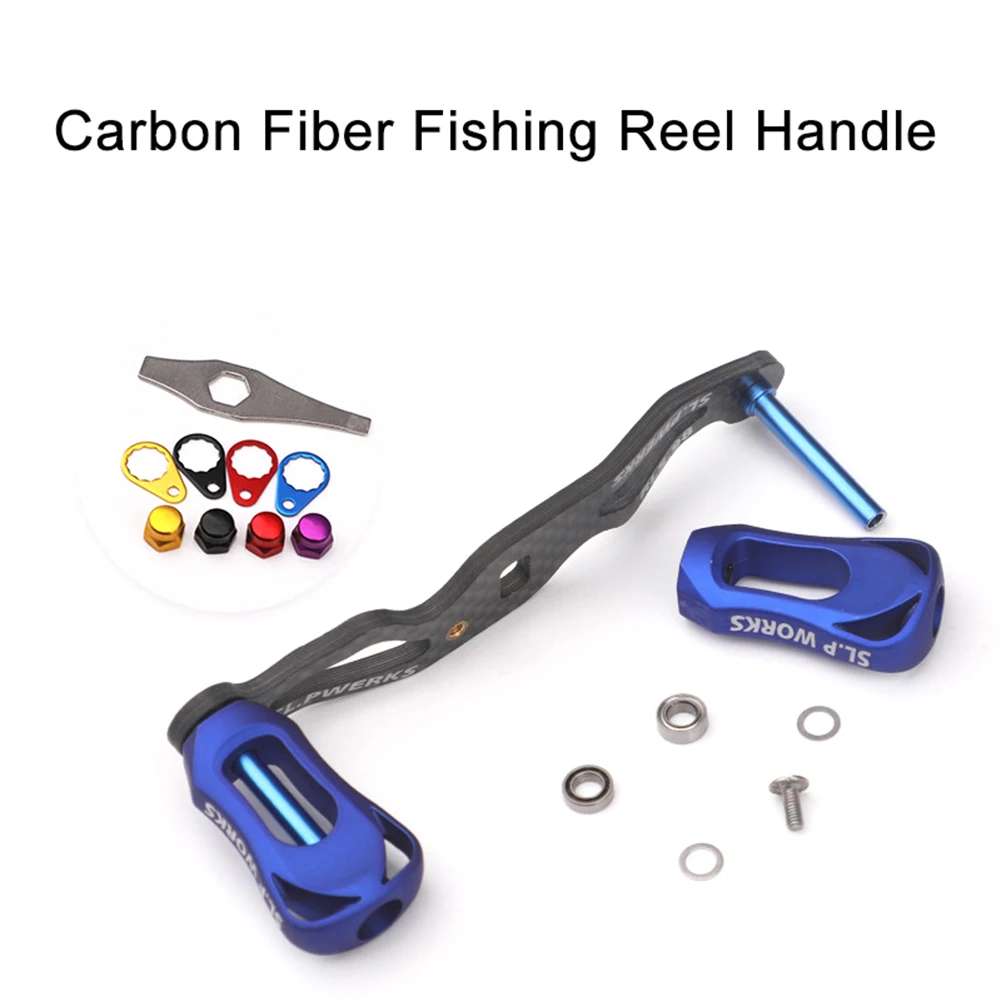 Left Right DIY Carbon Fiber Fishing Reel Handle Rubber Knob Rocker  Replacement Fishing Reel Rocker Fish Reels Accessories - AliExpress