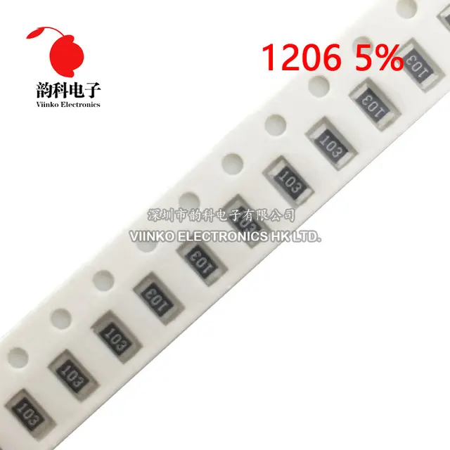 100 шт. 1206 5% резистор SMD 0R ~ 10M 1/4W 0 1 10 100 150 220 330 Ом 1K 2.2K 4.7K 10K 100K 1R 10R 100R 150R 220R 330R 470R 1M 1