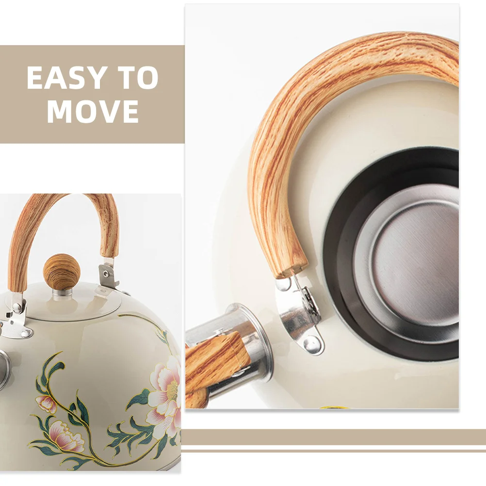 Stainless Steel Whistling Kettle Tea Pot Kitchen Water Boiler Stove Top Water Kettles Household