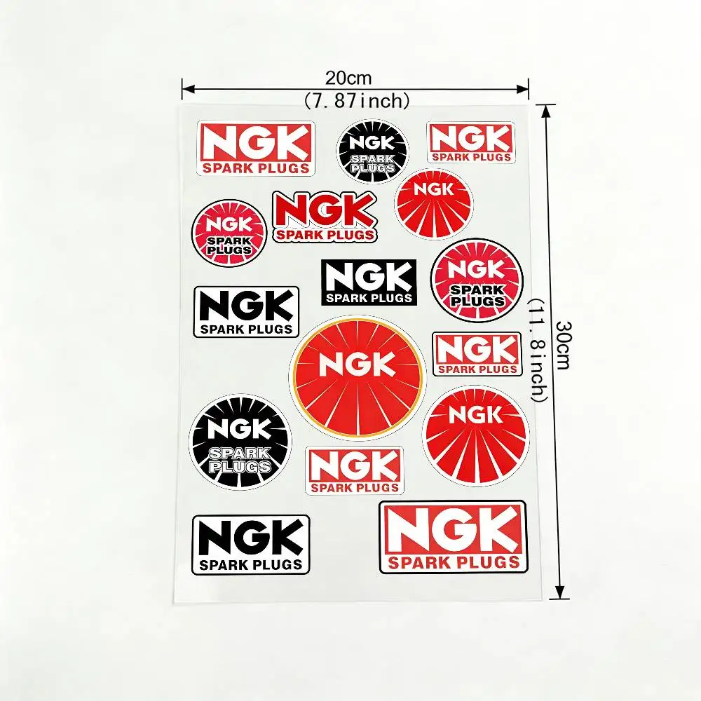 NGK 방수 반사 오토바이 스티커, 쉽게 떼어낼 수 있는 오토바이/자동차용 데칼