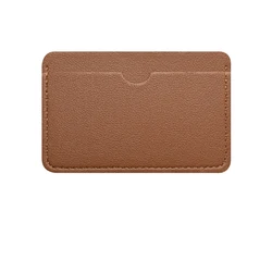 Premium PU Leather Card Holder - Compact ID & Credit Card Protector (Brown)