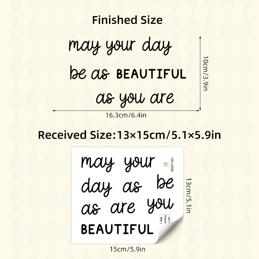 1pcs PVC Self-adhesive Mirror Stickers for Bedroom Home Decor Encourage Quotes Removable Wall Decals Living Room Decoration