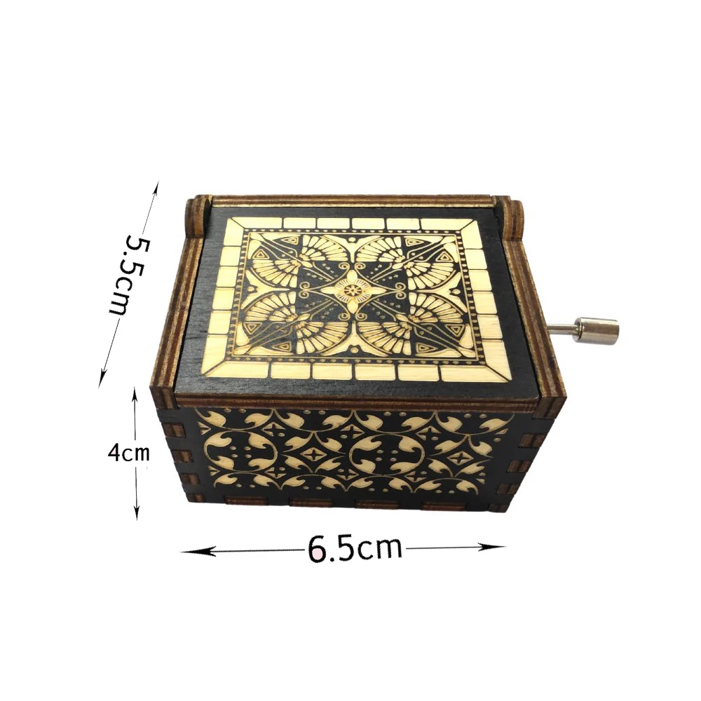 Classical Hot Wooden Hand Crank Music Box Godfather Theme Classical Chirstmas Valentines Day Birthday Gift carousel music box music box