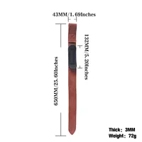 Leather Weightlifting Wrist Strap with Neoprene Cushioned Wrist Padded for Deadlifts Powerlifting Bodybuilding Strength Training 2