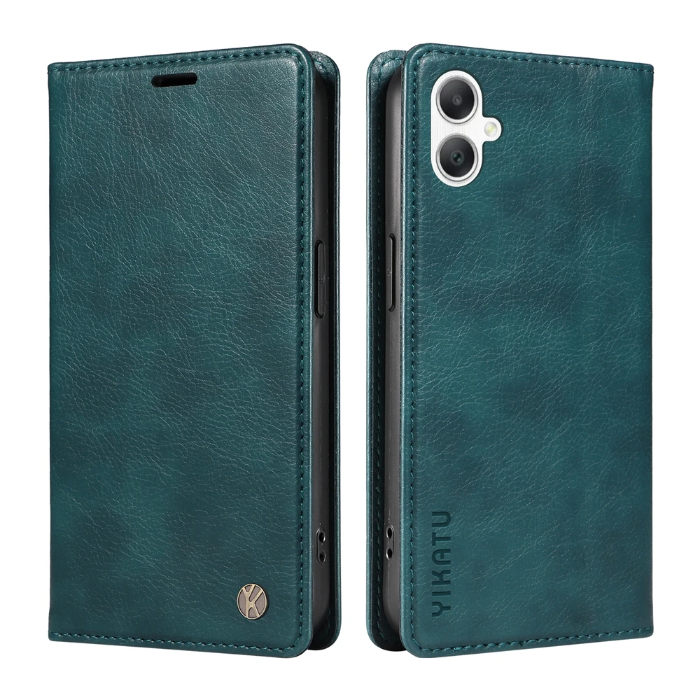 Magnetic Leather Wallet Flip Case with Enhanced Durability and Style