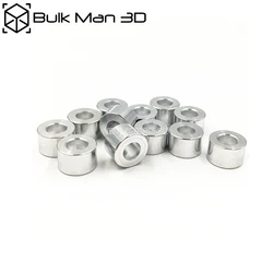 100pcs/Lot M5 Aluminum Spacer 3mm/1/8''mm/5mm/6mm/1/4''mm/9mm/10mm High Precision Round Aluminum Spacer