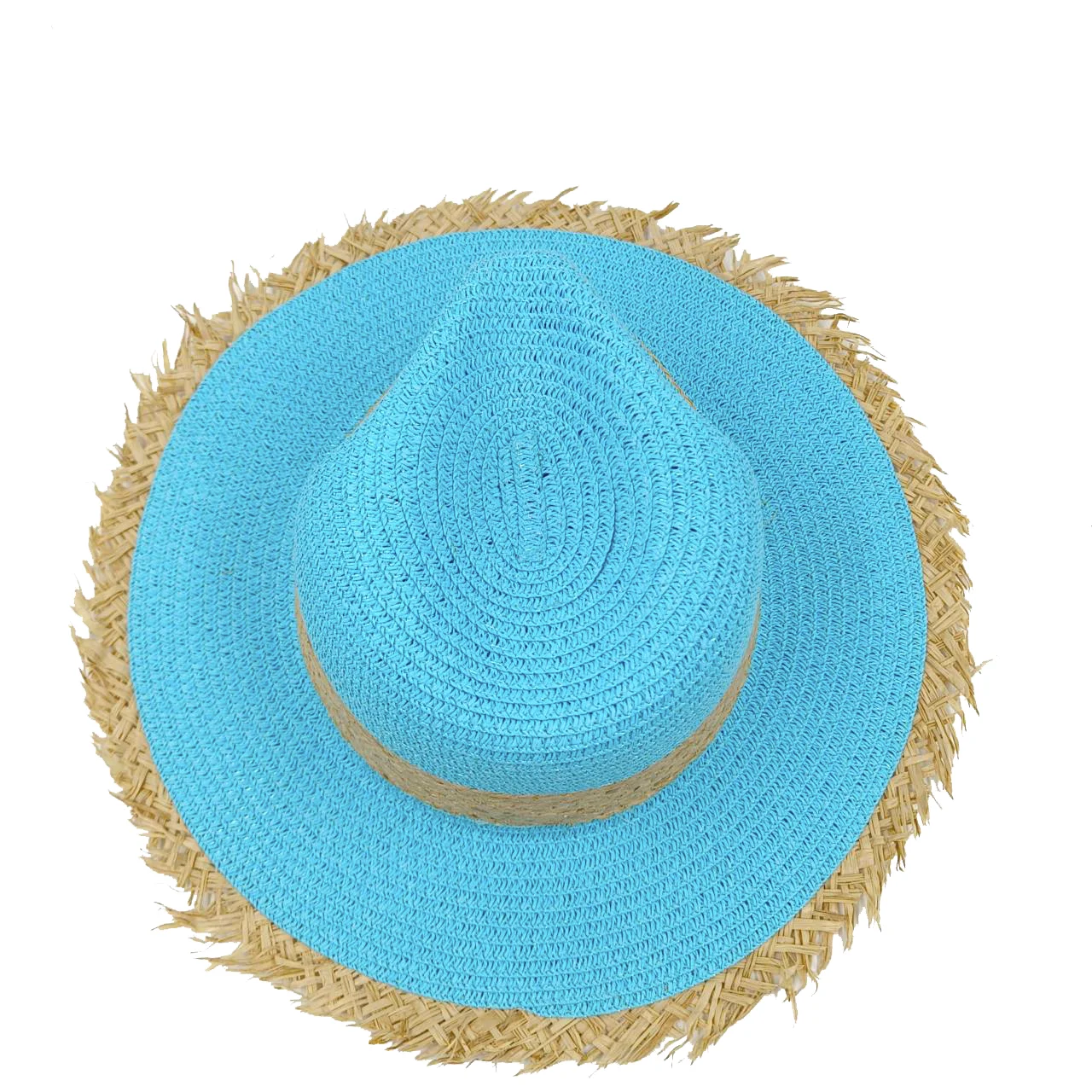 Lake Blue Straw Hat New M Straw Hat Women's Travel Beach Hat Small Fresh  Flat Top French Straw Weaving Sunshade Hat Summer Hat - AliExpress